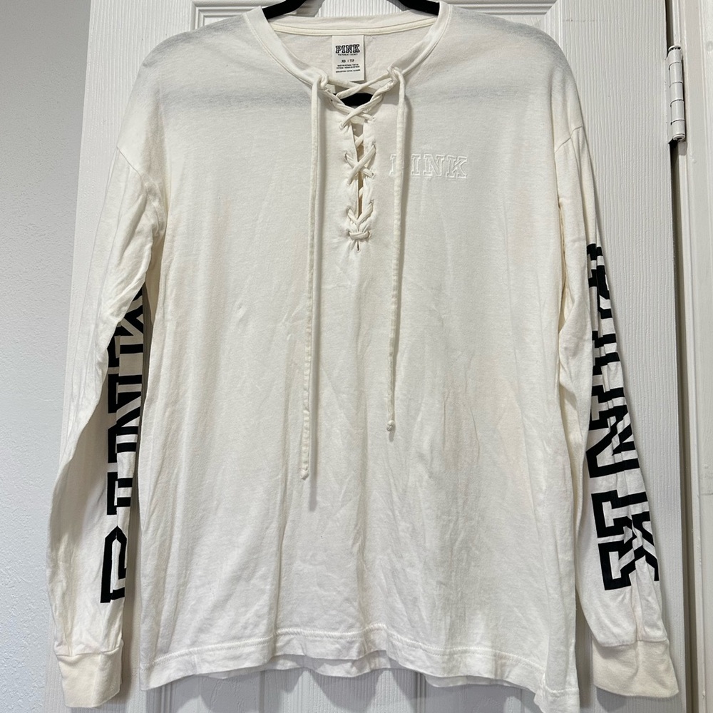 Victoria’s Secret Cream Long Sleeve Top
